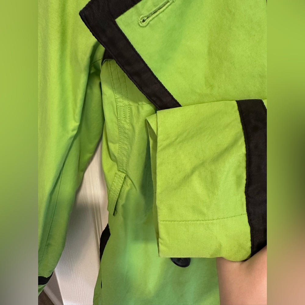 Harold’s Women’s Vintage Lime Green Jacket With Belt In Women’s Medium - Picture 10 of 14